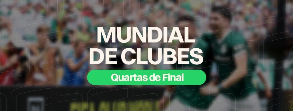 Imagem abordando o mundial de clube da FIFA, sobre especificamente as quartas de final