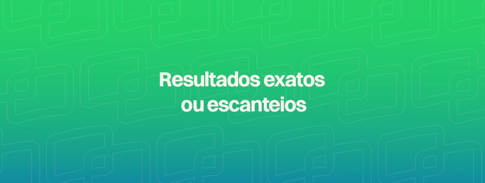 Resultados exatos x Escanteios